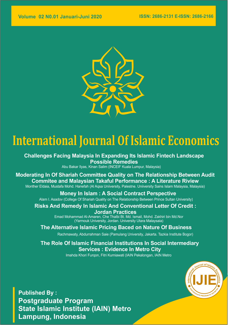 International Journal of Islamic Economics