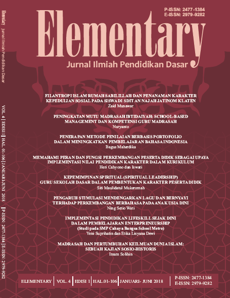 					View Vol. 6 No. 1 (2020): Elementary: Jurnal Ilmiah Pendidikan Dasar
				